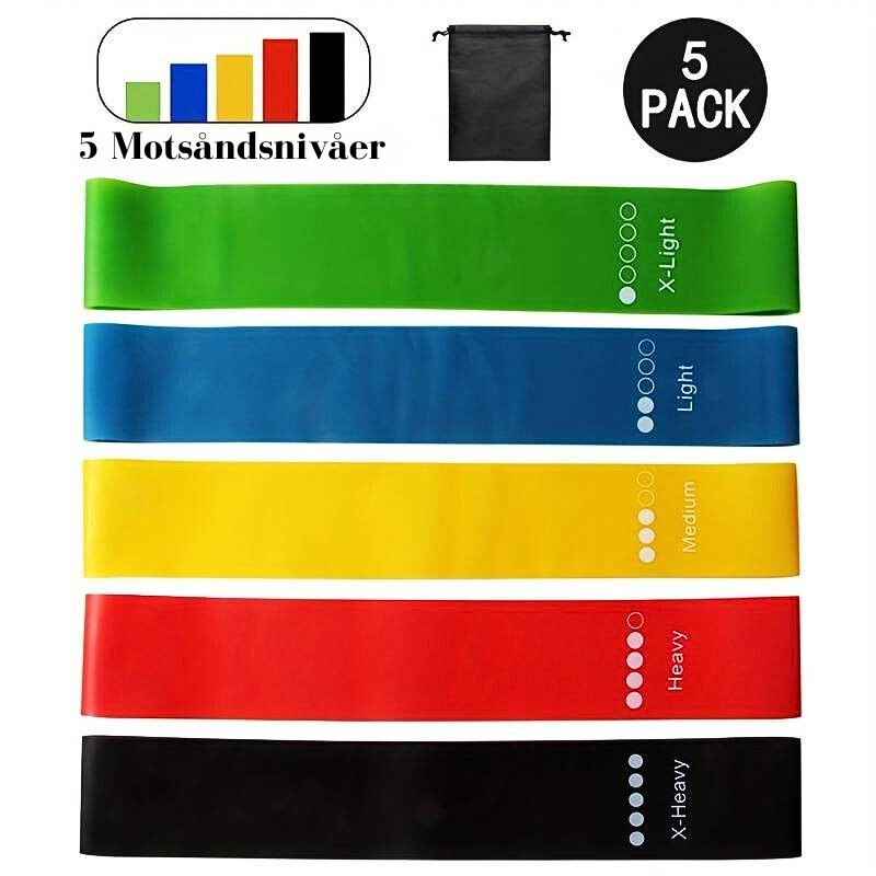 SAMBA Träningsband - 5 pack
