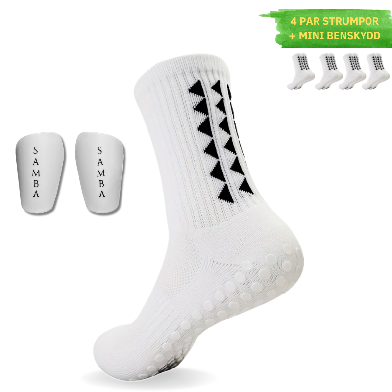4-Pack Strumpor + Mini Benskydd